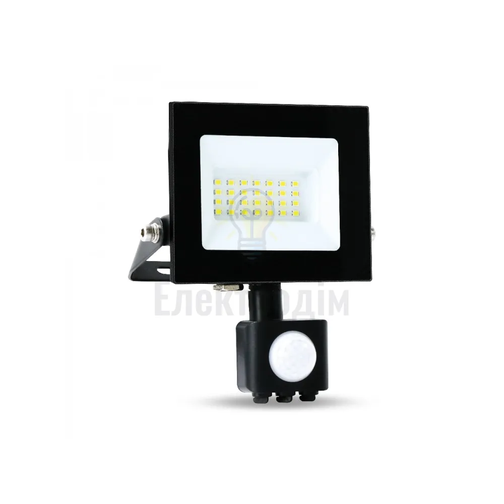 LL-2020ARD 20W з датчиком 1600Lm 6500K (145*126,5*71мм) чорний IP65 80022  - фото 2