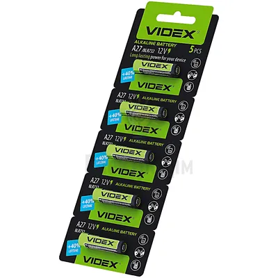 Батарейка Videx А27 А27 5pcs BC — купити в Електродім