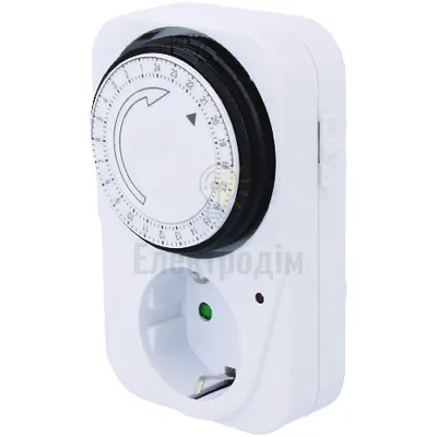 Реле часу добове механічне в розетку 16A, 3500W 56-55-51 — купити в Електродім