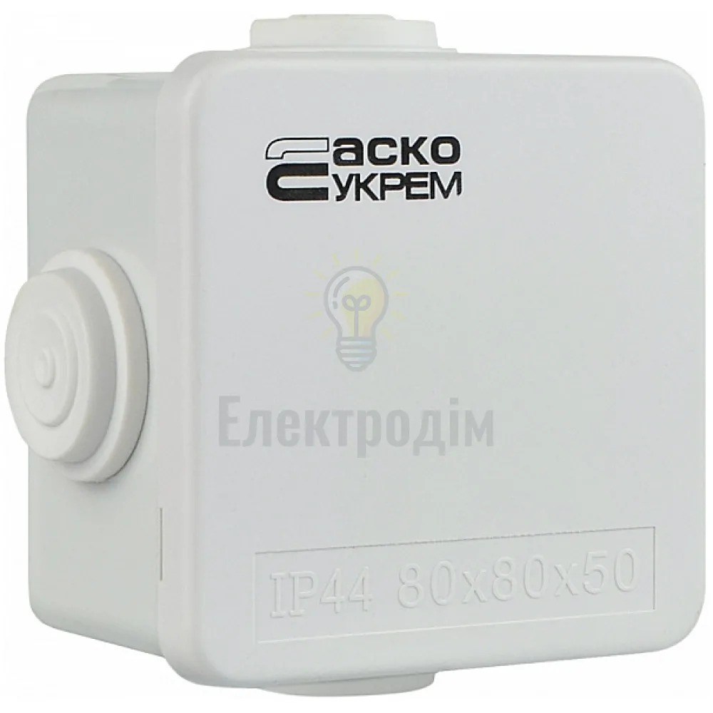 Розподільча коробка АСКО TY-RA 80х80х50 біла A0150170014 