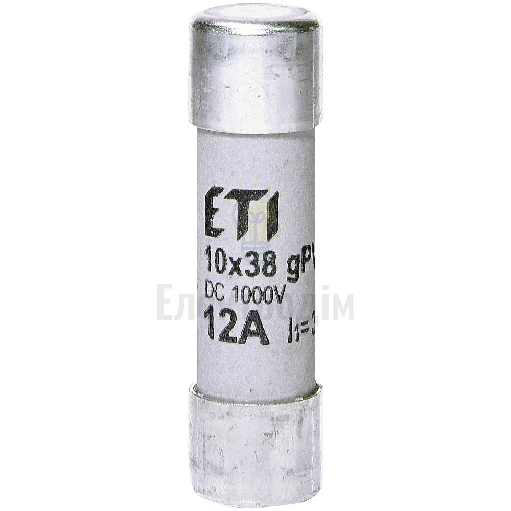 Запобіжники CH10x38 gPV 12A/1000V DC(30kA) 2625077 
