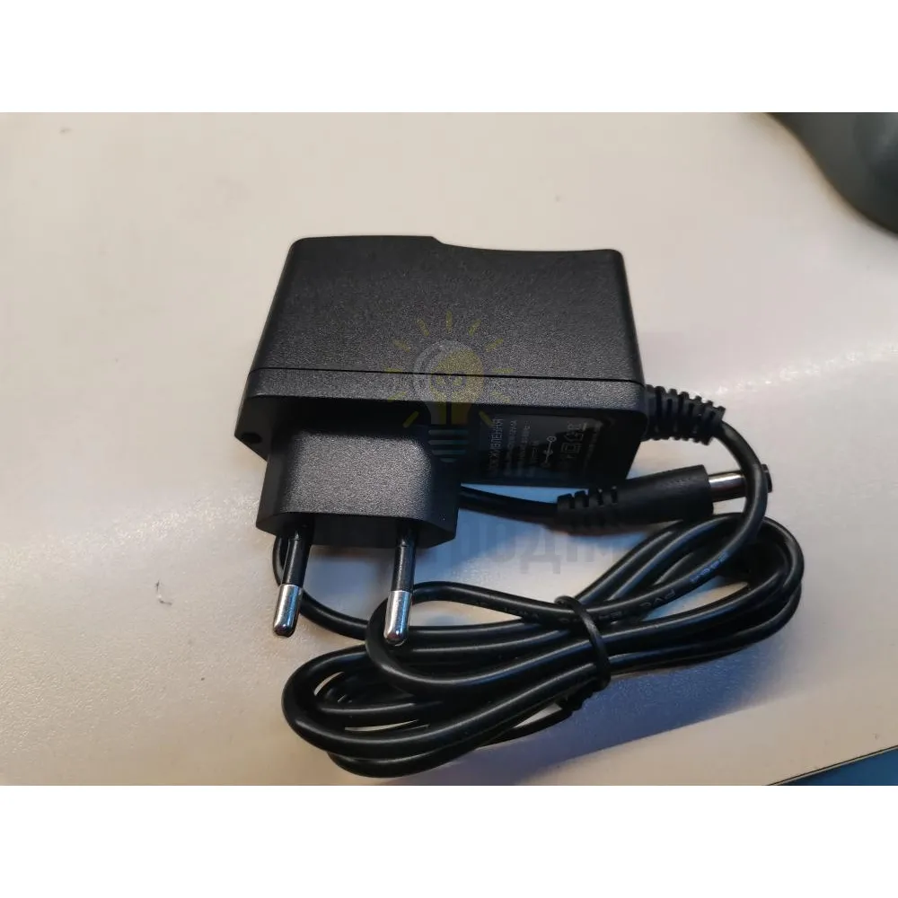 Блок  живлення 12В пластик (з кабелем живлення) 1А - 12V 1013303 