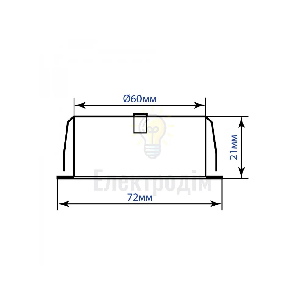 LN7 3W 150Lm 4000K, білий 70*20мм 01823  - фото 3