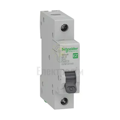 Автоматичний вимикач Schneider Electric EASY9 1P C 40А EZ9F34140 — купити в Електродім