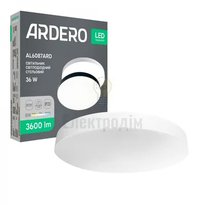 AL6087ARD 36W коло білий 3600Lm 3000/4000/6500K 400*42mm TREND 80637 — купити в Електродім
