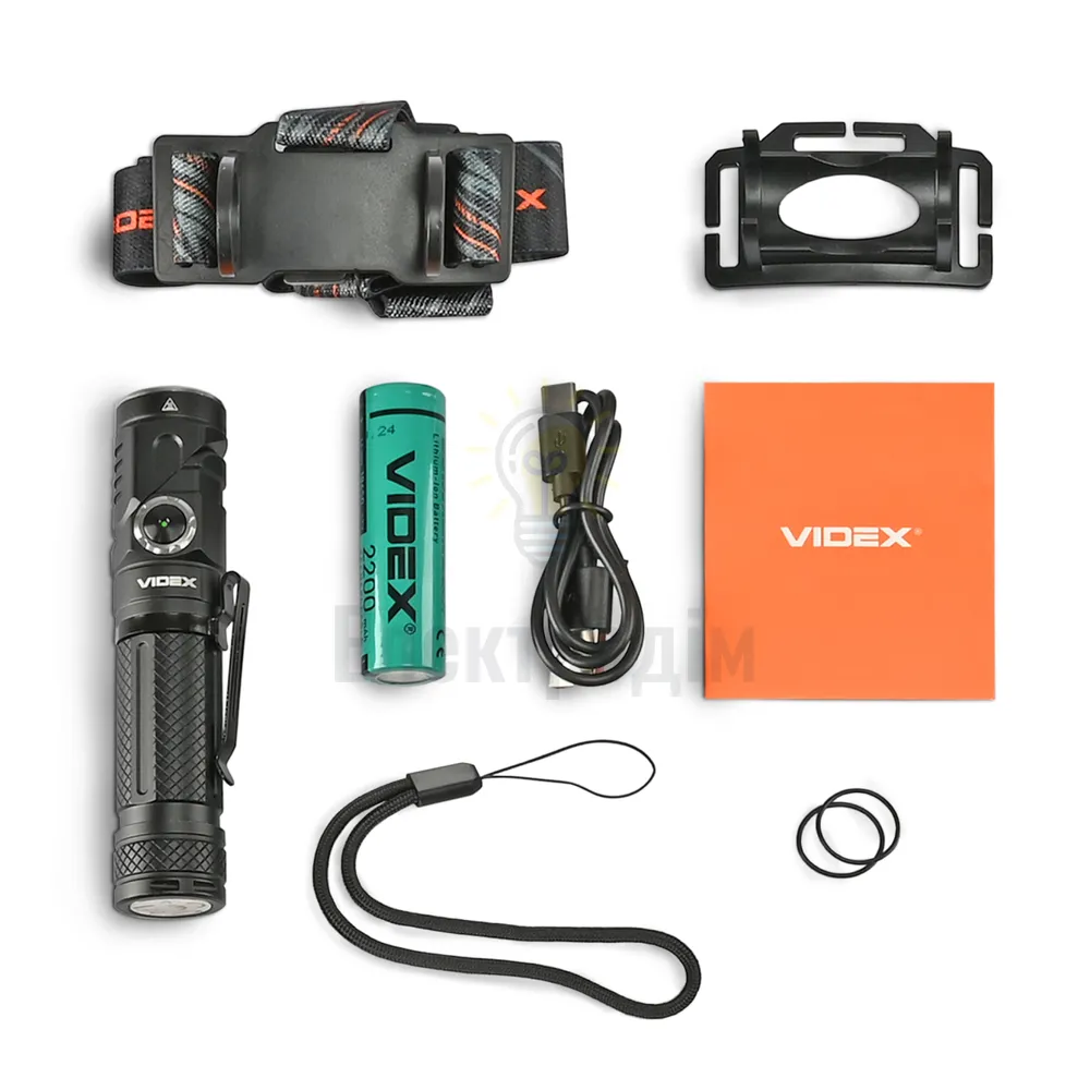 Портативний світлодіодний ліхтарик VIDEX 1000Lm 5000K VLF-A232R  - фото 3