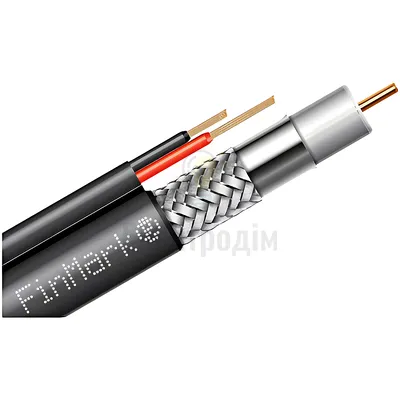 Кабель RG-6 (F690BV)  CU Fin*Mark 305м.чорний + 2*0,75 живл. — купити в Електродім
