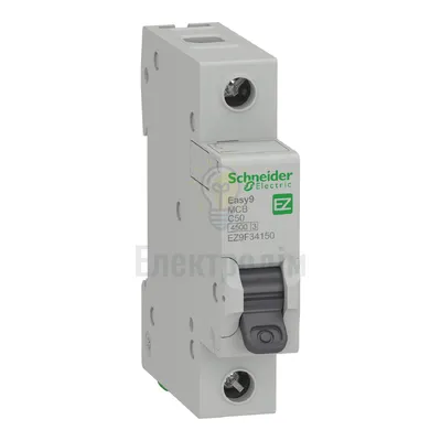 Автоматичний вимикач Schneider Electric EASY9 1P C 50А EZ9F34150 — купити в Електродім