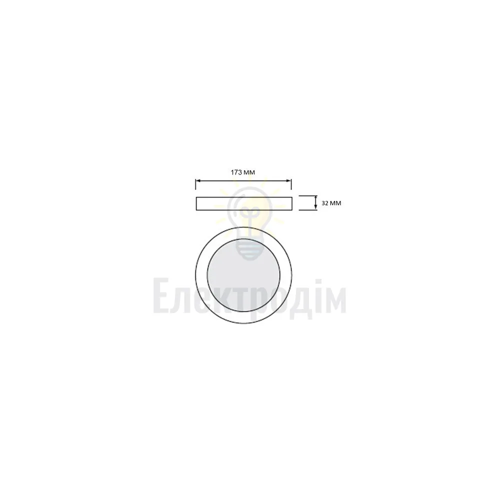 Світильник накладний LED 18W 3CCT 1660Lm ІР20 білий кругл. 016-083-0018-010  - фото 2