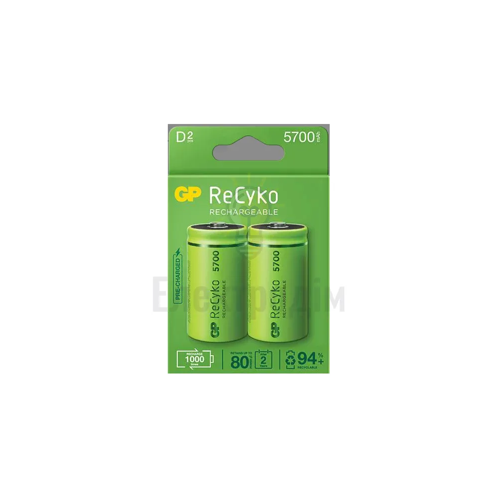 Акумулятор PP R20,4000mAh, NiMH 1.2V1111 ( бл-2 шт ) 400DHC-UC2 