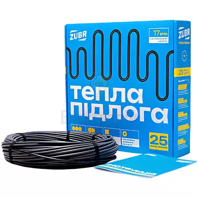 Нагрівальний кабель ZUBR DC Cable 17 / 440 Вт 2.6-3.2 м2 25.5м 4820120222375 — купити в Електродім