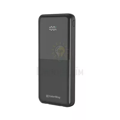 Павербанк 10000 mAh ColorWay DigiPower CW-PB100LP01BK 22,5W QC+PD чорний CW-PB100LP01BK — купити в Електродім