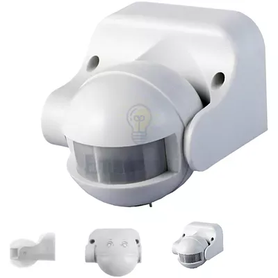 Датчик руху 0,5Вт,IP44, 3-2000 LUX MS-01W — купити в Електродім