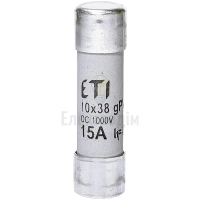 Запобіжник CH 10x38 gPV 15A 1000V (30kA) 2625080 — купити в Електродім