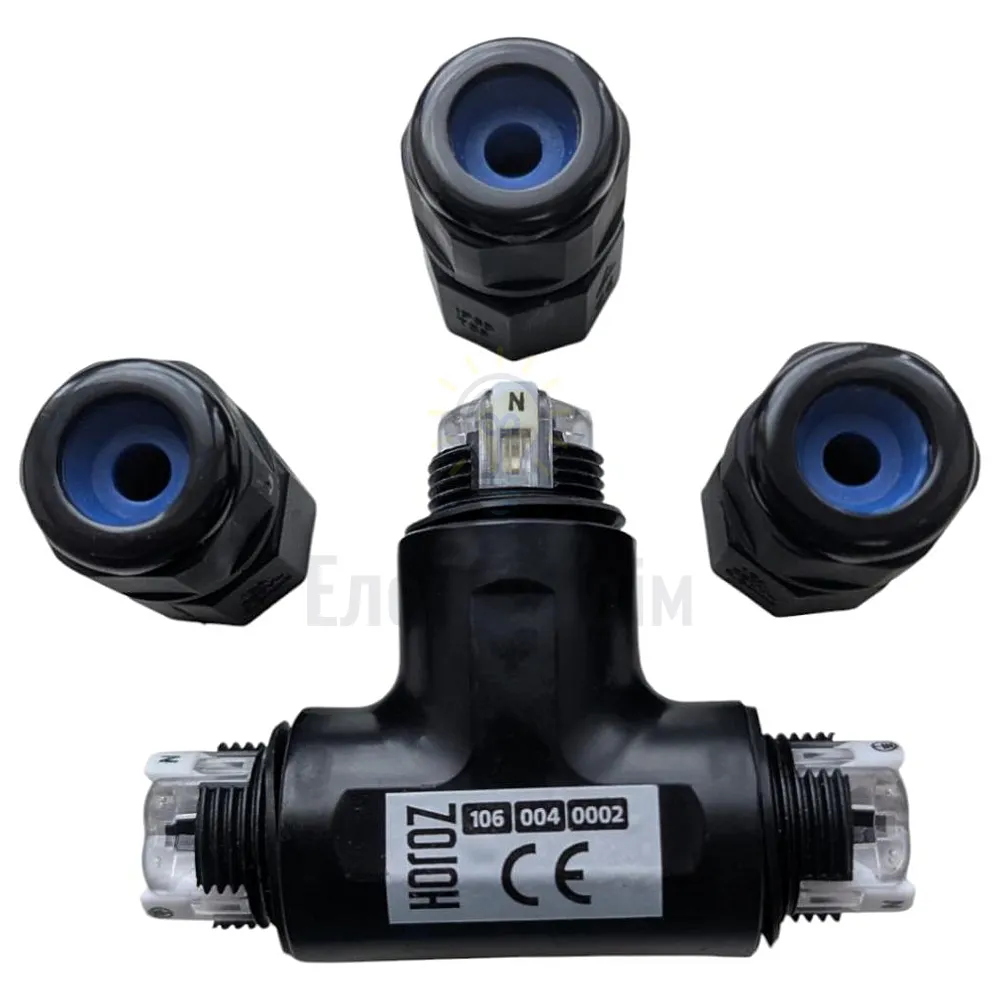 Клема вологозахистна Клема вологозахисна IP68 CONNECTOR-2 HOROZ ELECTRIC 106-004-0002-010  - фото 2