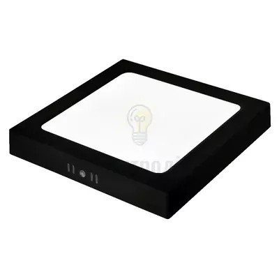 Світильник накладний LED 24W 3CCT 2270Lm ІР20 чорний квадрат 016-084-002-0204 — купити в Електродім