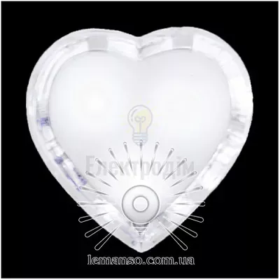 Нічник Lemanso Серце 3 LED білий NL130 — купити в Електродім