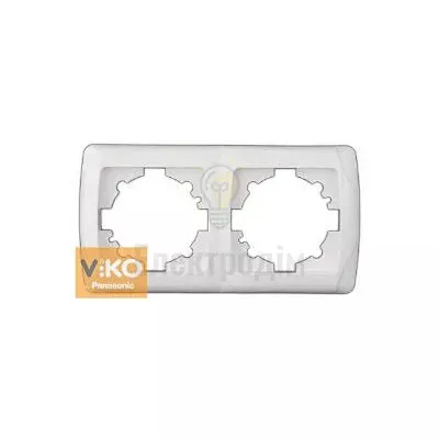 Рамка Vi-Ko CARMEN білий 2-а вертикальна 90571002 — купити в Електродім