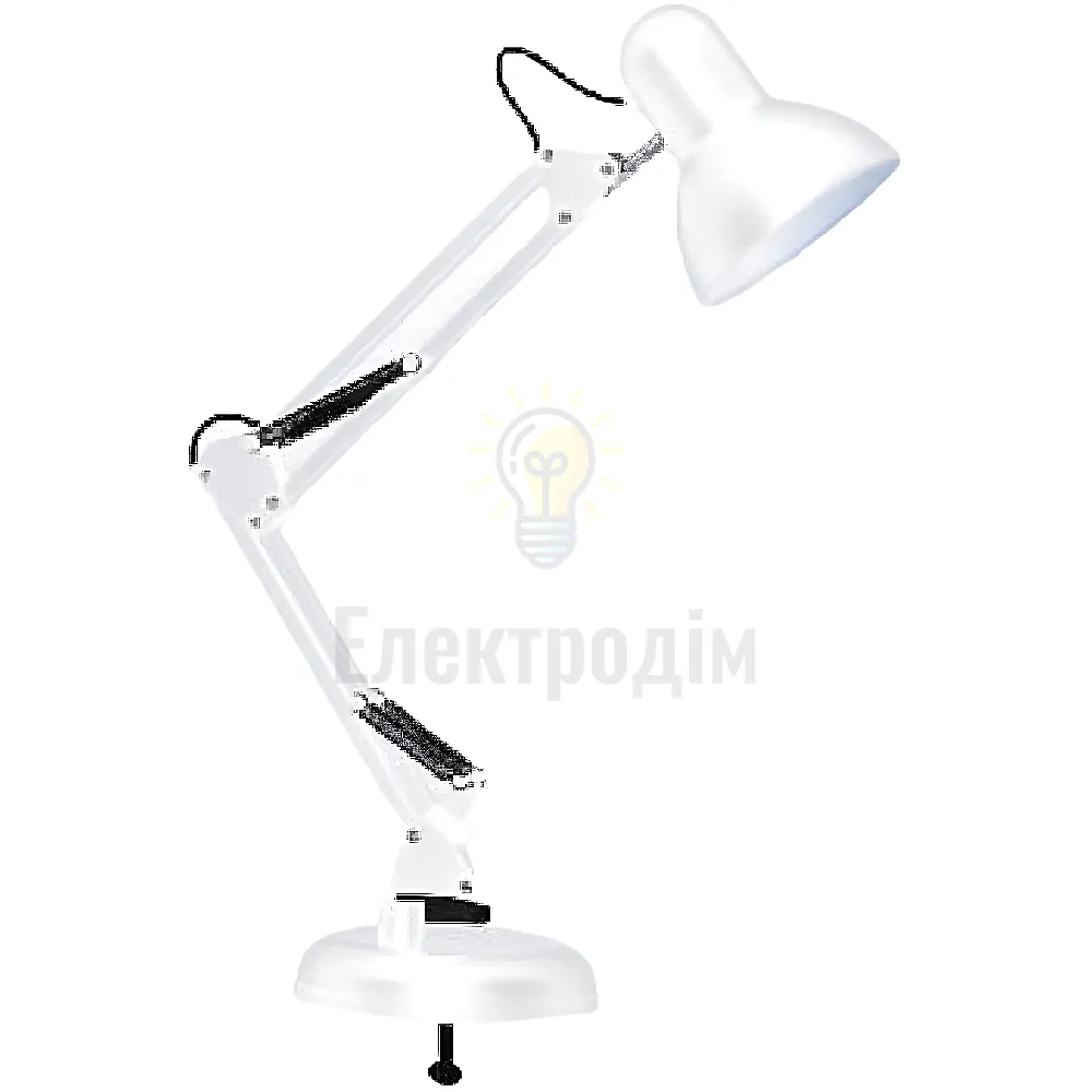 Лампа настільна телескопічнаLEBRON L-TL-TEL, E27, 40W, СТРУБЦИНА, БІЛА 15-11-75 