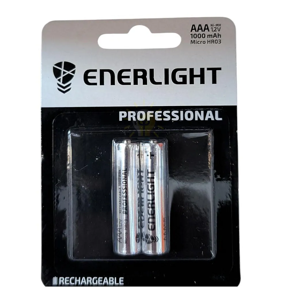 Батарейка Акумулятор ENERLIGHT Professional HR03/AAA 1000mAh BLI 2 30320102 
