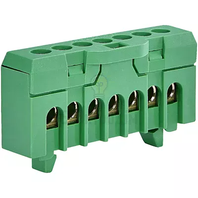 Клемник ESC-QBLOK7002 (зелений, 10/16 мм2, 7 підключ.) 3903205 Словенія — купити в Електродім