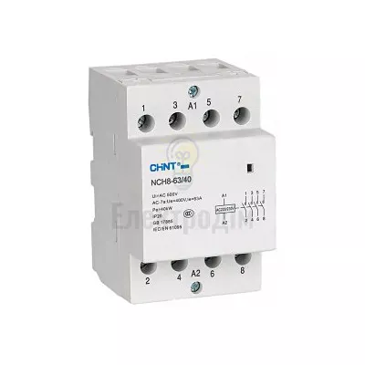 Контактор зм. стр. NCH8-40/40 4P 40A 4NO 256099 — купити в Електродім