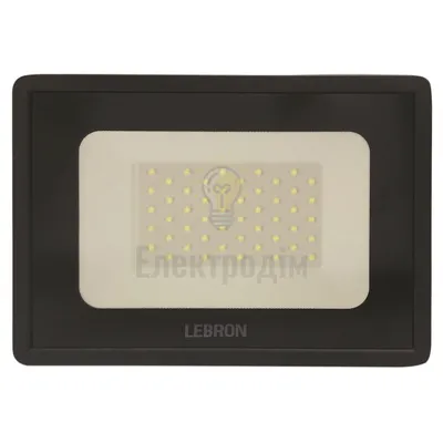LED прожектор Lebron LF, 50W, 6000K, 4250Lm, 185-240V 17-07-50 — купити в Електродім