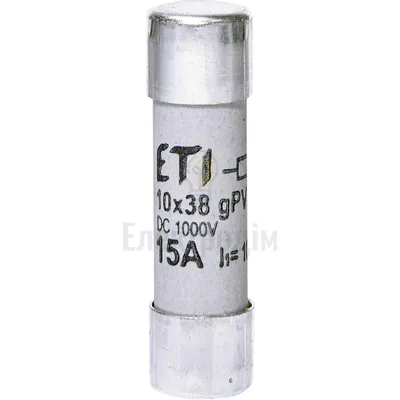 Запобіжник CH 10x38  gPV 15A 1000V (10kA) 2625112 — купити в Електродім