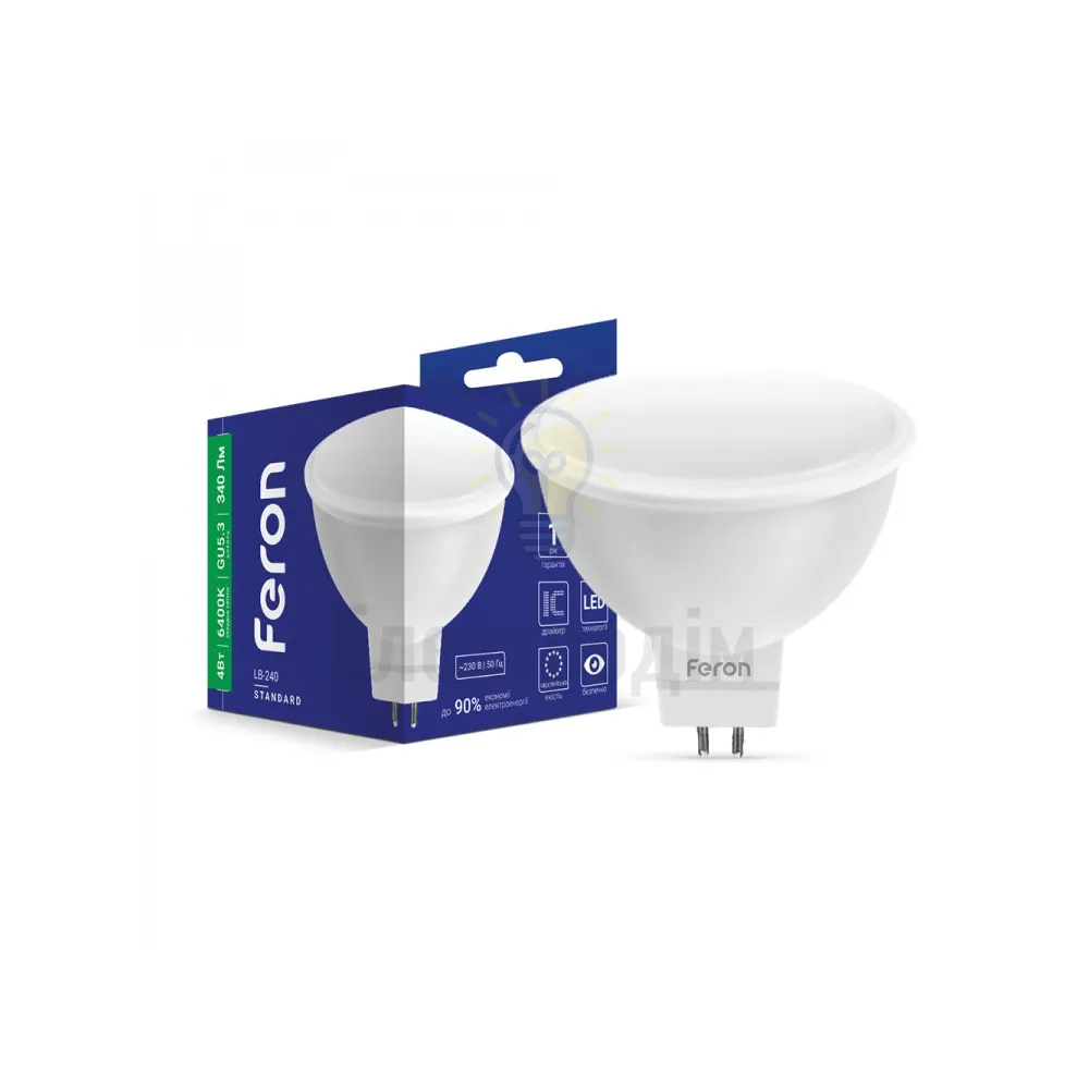 LB-240  MR16 G5.3 230V 4W 340Lm 6400K 25684 