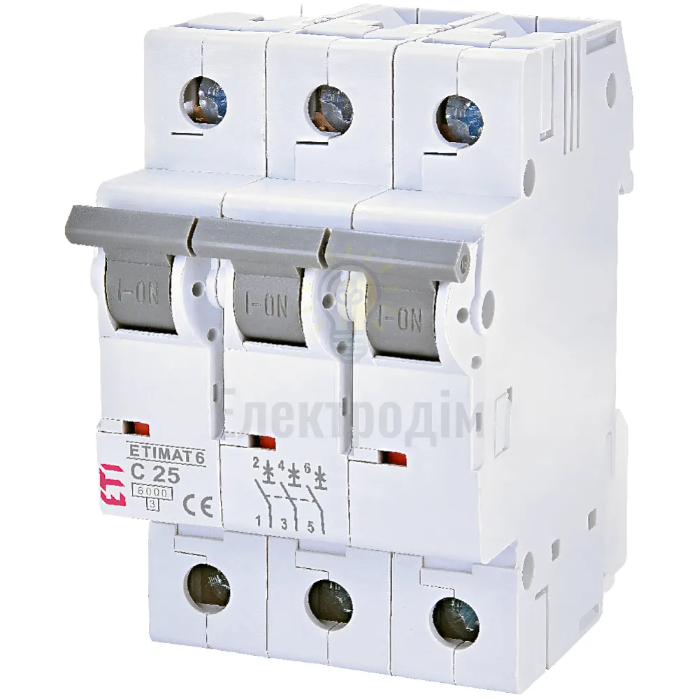 Авт. вимикач ETIMAT 6 3p C 25А (6 kA) 2145518 