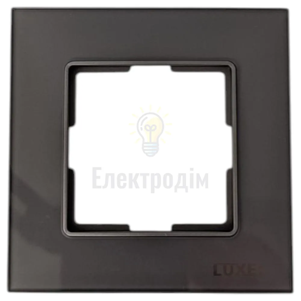 Рамка скляна горизонтальна одинарна graphite pearl (графіт) 0721 
