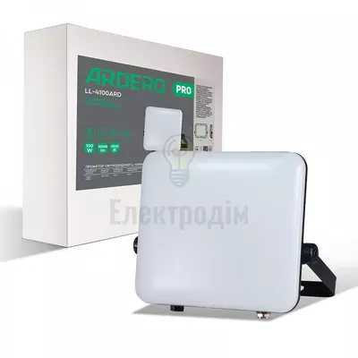 LL-4100ARD 100W 10000Lm 6500K (252*203*50мм) чорний IP65 80228 — купити в Електродім