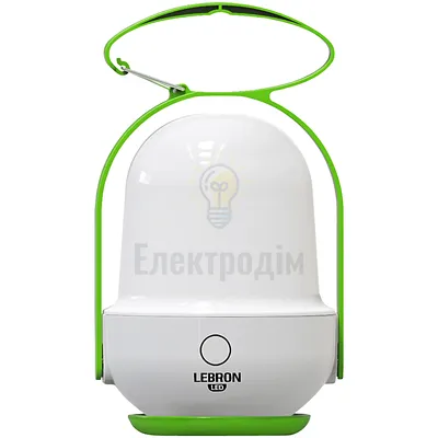 LED ЛІХТАР КЕМПІНГОВИЙ АКУМУЛЯТОРНИЙ LEBRON L-HL-630, ABS, 6,5W, 1800MAH 15-16-15 — купити в Електродім