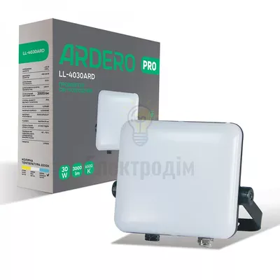 LL-4030ARD 30W 3000Lm 6500K (166*134*39мм) чорний IP65 80226 — купити в Електродім