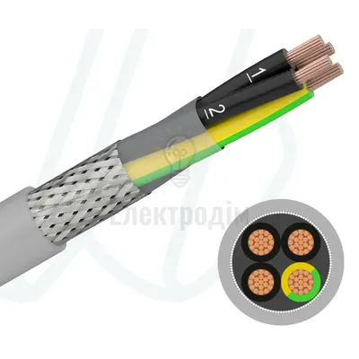 Кабель YSLCY-JZ 07X2.5 сірий 9791 — купити в Електродім