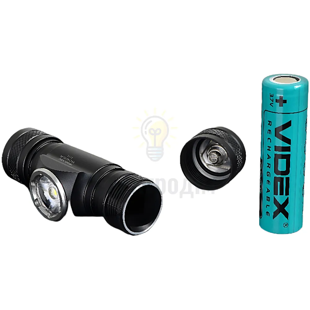 Налобный светодиодный фонарик VIDEX 1200Lm 5000K VLF-H065A  - фото 3