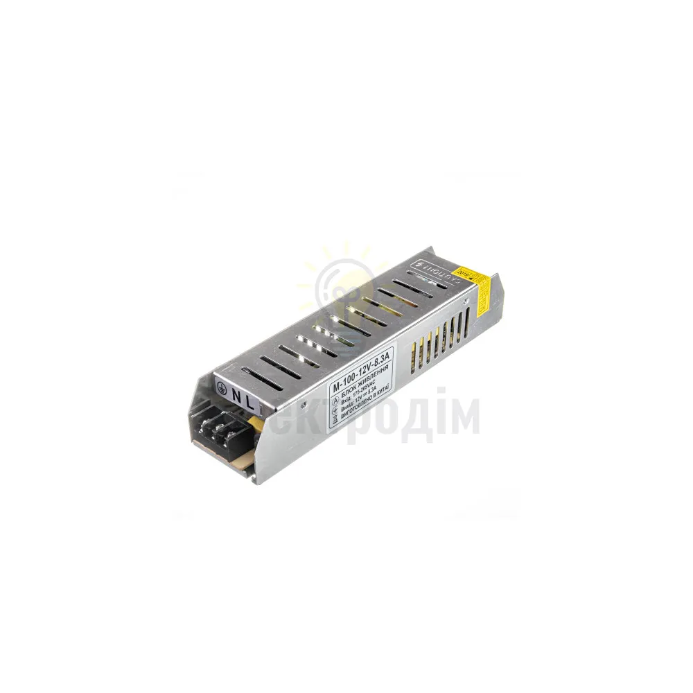 Блок  живлення 12В M 8,3А - 100W серія M IP20 1018125 