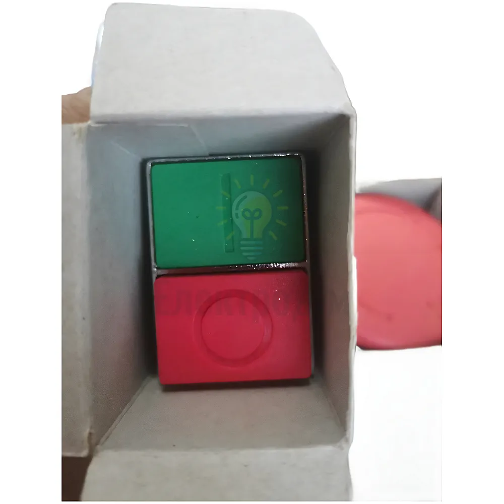 Кнопка NP2-BW8425 1NO+1NC Зелена+Червона 