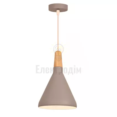 Світильник VELMAX V-CL-DRUM-Gr-Wh, max 60W, E27, 220V 23-10-48 — купити в Електродім
