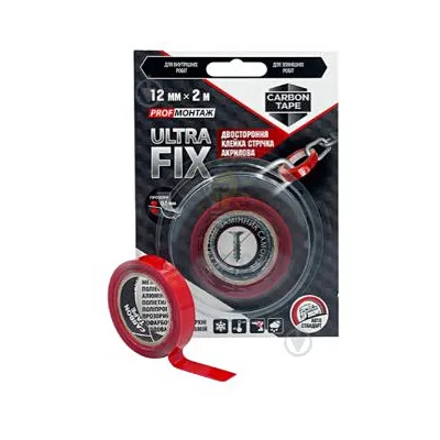Скотч Двостороння стрічка PROF ULTRA FIX MUSTANG STANDARD 0,5мм*12мм*2м UF122 — купити в Електродім