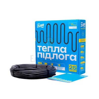Нагрівальний кабель ZUBR DC Cable 17 / 2010 Вт 11.7-14.6 Вт 117м 97919 — купити в Електродім