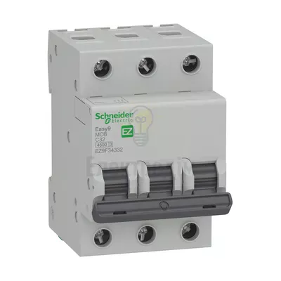 Автоматичний вимикач Schneider Electric EASY9 3P C 32А EZ9F34332 — купити в Електродім