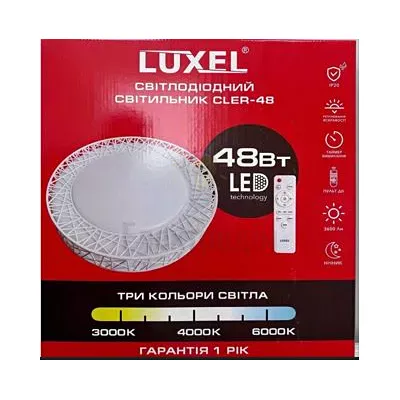 LED Сітильник з пультом керування стельовий 48Вт CLER-48 — купити в Електродім