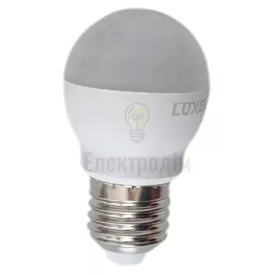 LUXEL Лампа LED G45 6w E27 4000K dimmer 057-NED — купити в Електродім