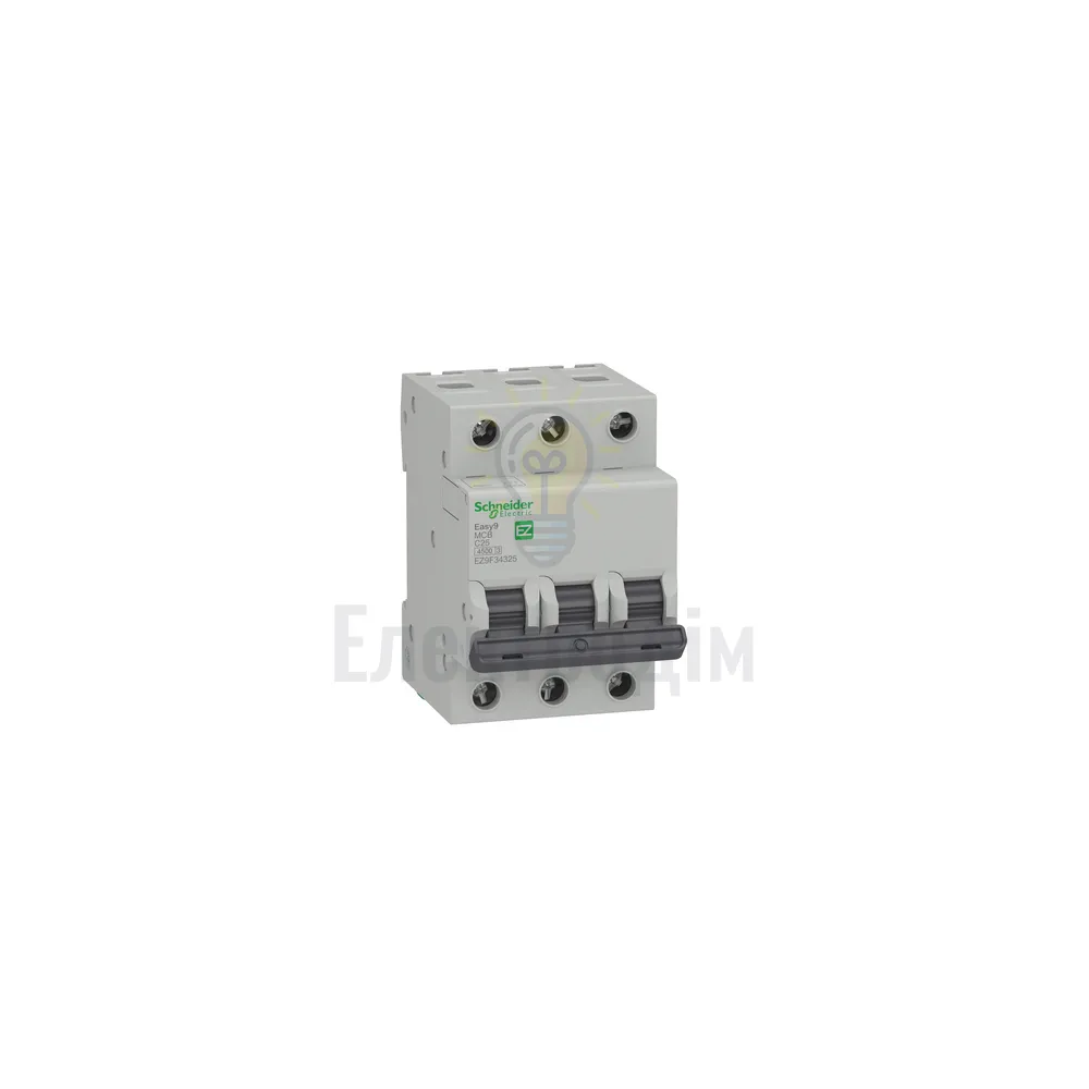 Автоматичний вимикач Schneider Electric EASY9 3P C 25А EZ9F34325 