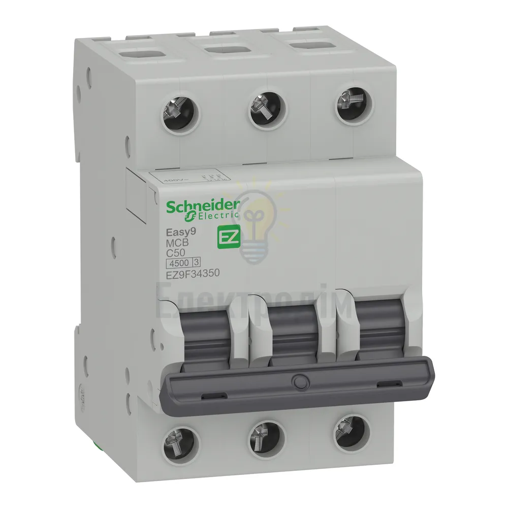 Автоматичний вимикач Schneider Electric EASY9 3P C 63А EZ9F34363 