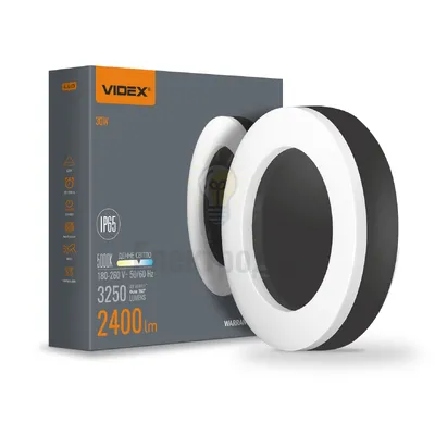 LED світильник ART IP65 круглий VIDEX 30W 5000K VL-BHFR-305B — купити в Електродім