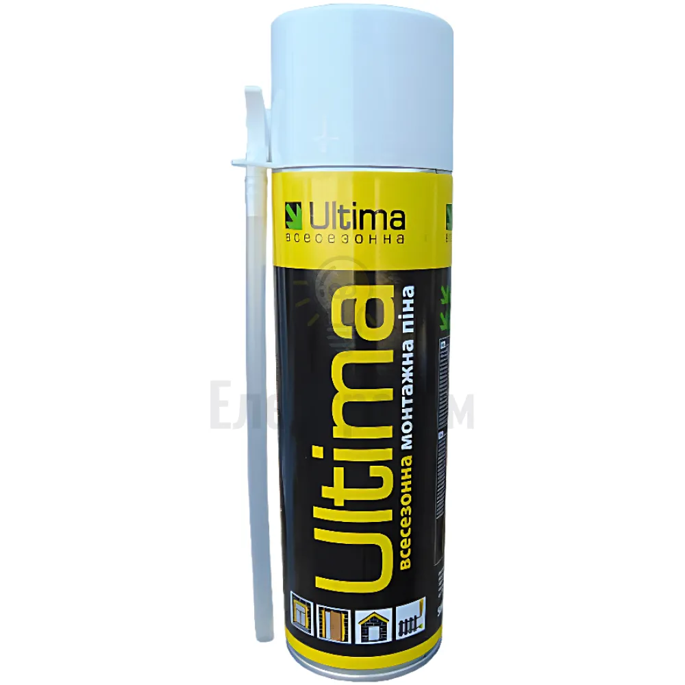 Поліуретанова монтажна піна ULTIMA (РУЧН.), всесезонная 500ml ПТ-9633 