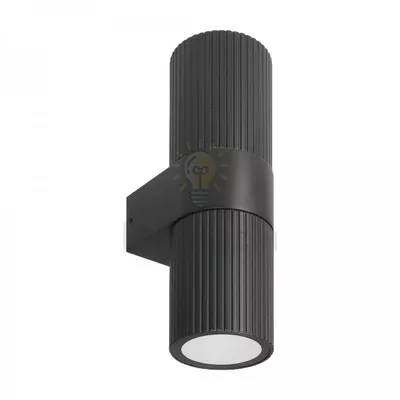 DH0149ARD 230V без лампи 2*GU10, чорний 55*75*200mm IP54 KAMO 80889 — купити в Електродім