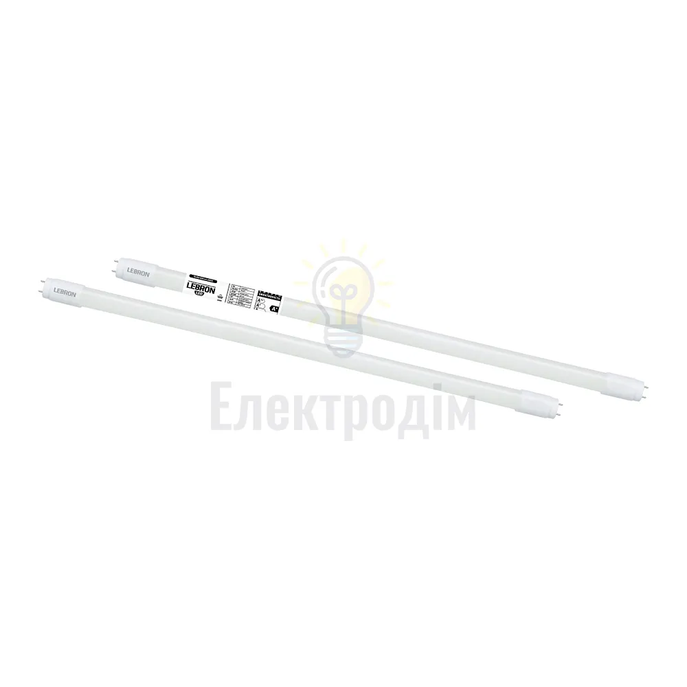 LED лампа Lebron L-Т8, 18W, 1200мм, G13, 6200K, 1800Lm, кут 270° 16-43-12 